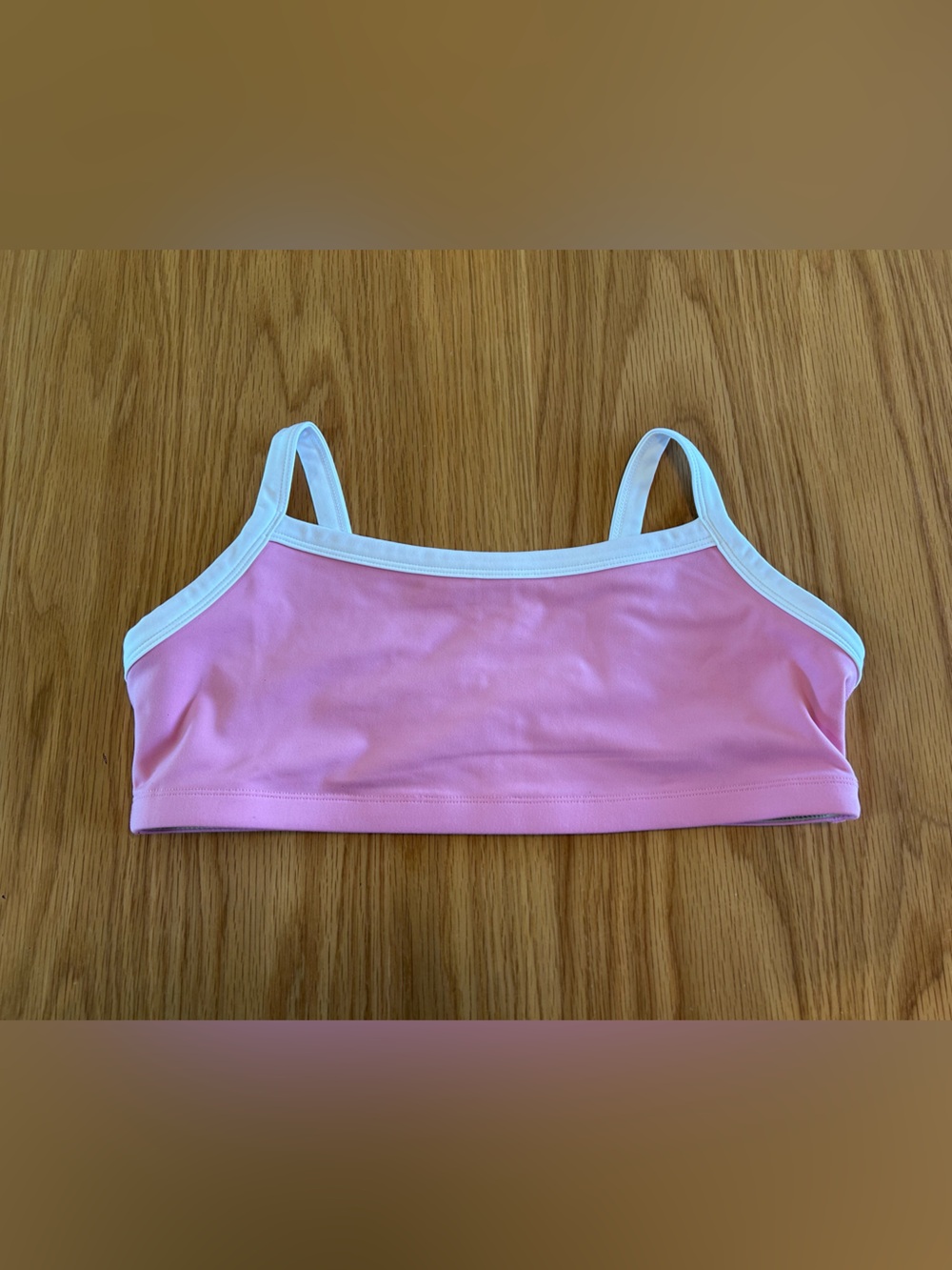 Liaison The Label Basic Contrast Bra - Petal Pink & White Size XL NWOT